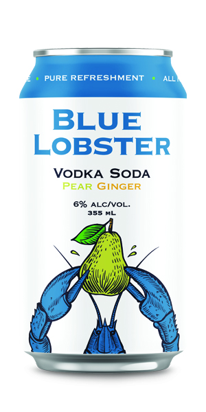 A product image for NS Spirit Co. – Blue Lobster Pear Ginger Vodka Soda 6pk